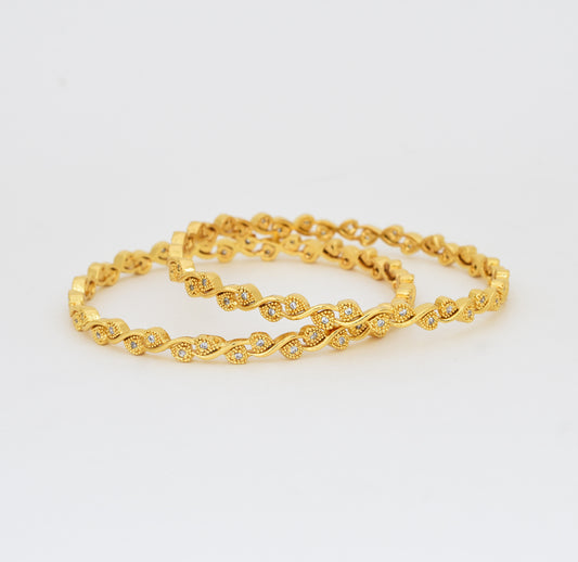 White Influential Two Bangles - Y062068