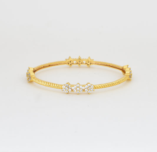 White Neeja Two Bangles - Y022043