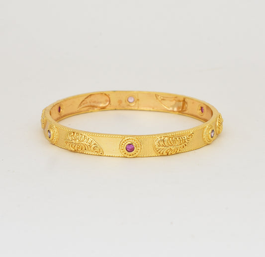 Magenta Light Violet Arlette Two Bangles - Y022037