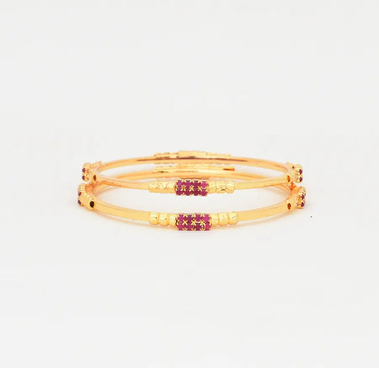 Magenta Corniche Two Bangles - W011697