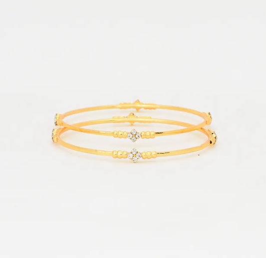 White Zhane Two Bangles - W011700