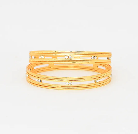 White Serene Two Bangles - W011708