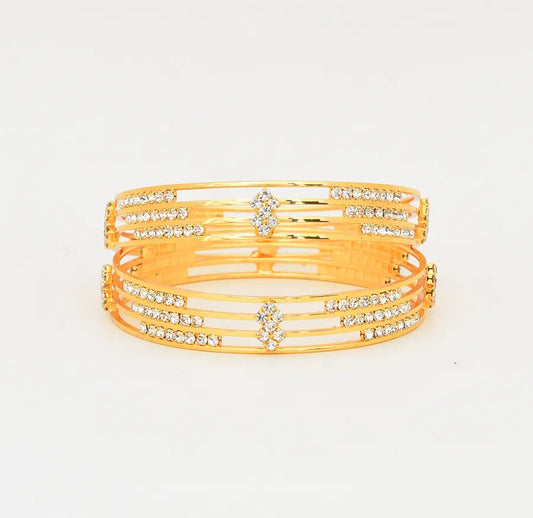 White Avoir Two Bangles - W011709