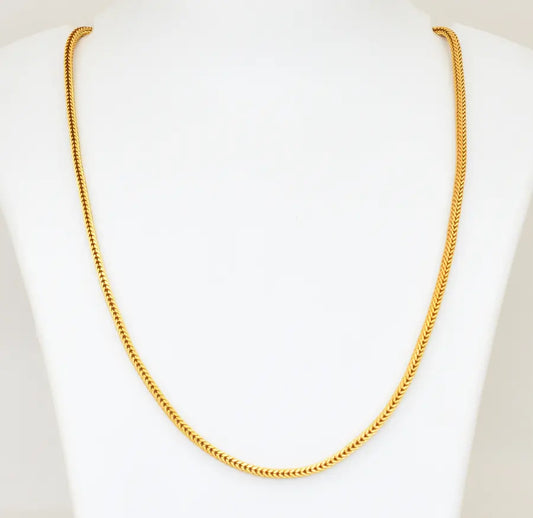 Medium Big Thick Square Spiga Chain 24 inches - Z112079