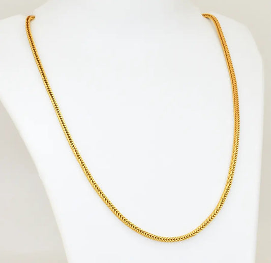 Medium Big Thick Square Spiga Chain 24 inches - Z112079
