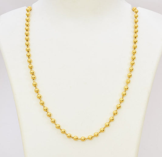 Medium Big Plain Ball Chain 24 inches - T11859