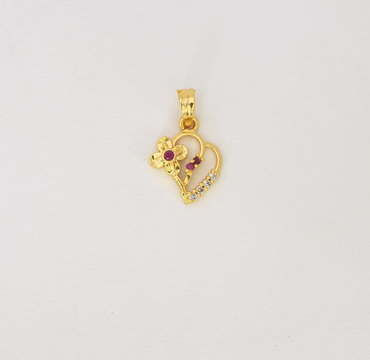 White Magenta Lovely Floret Pendant - T11879