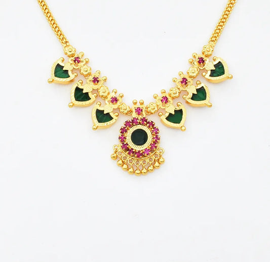 Green 6 Palakka Necklace - X061990