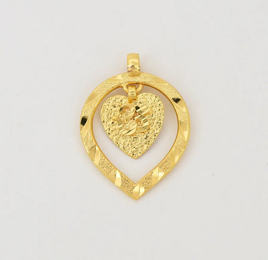 Matte Big Small Hanging Om Thali - W041801