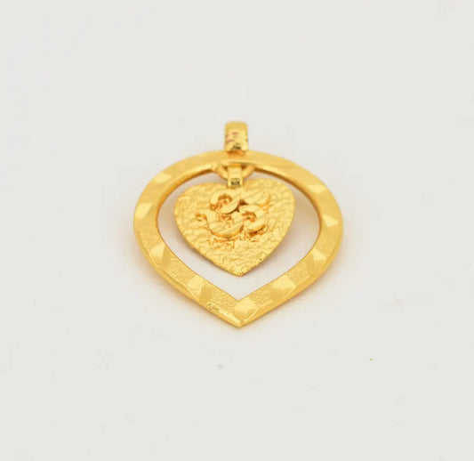 Matte Big Small Hanging Om Thali - W041801
