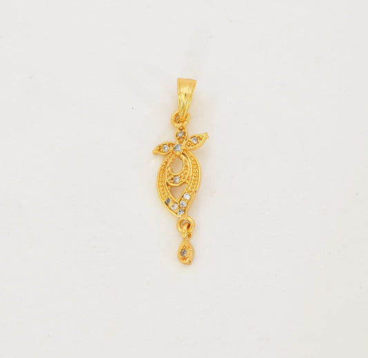 White Dahlia Pendant - S07329