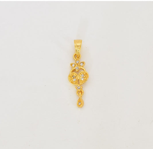 White Zinnia Pendant - S07326
