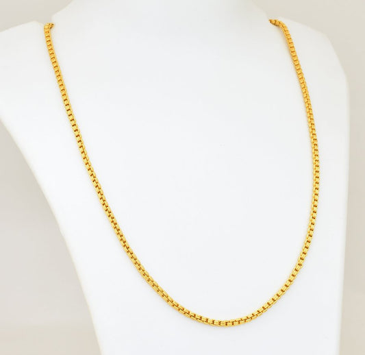 Medium Small Double Square link Chain 24 inches - V081617