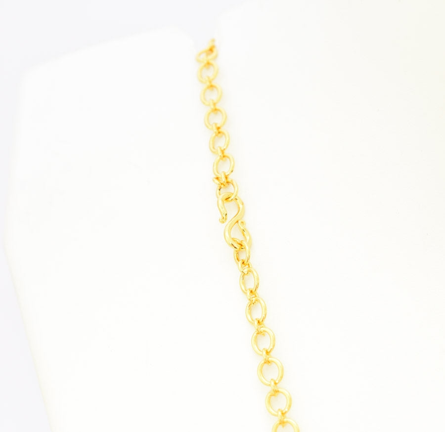 White Magenta Zunairah Necklace With Dangler - T02541