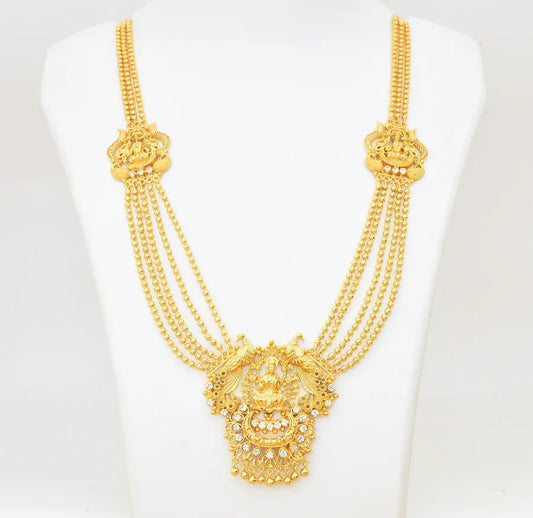 White Laxmi 5 Layer Necklace - W051812