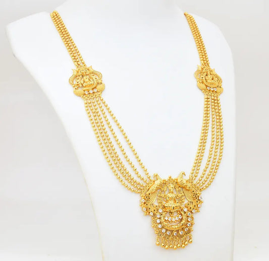 White Laxmi 5 Layer Necklace - W051812