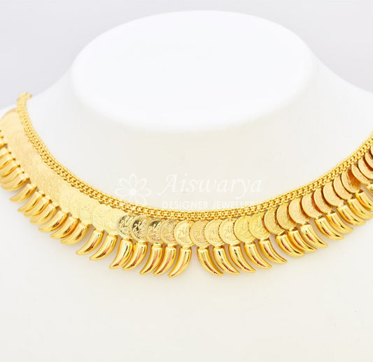 Classic Laxmi Kasu Short Necklace - S032