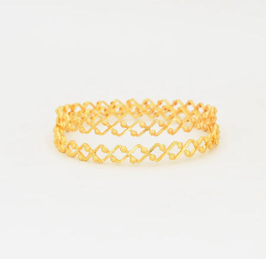 Small Net Two Bangles - W021723