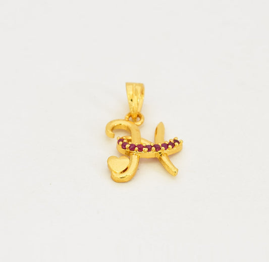 Magenta Hope H Pendant - T06630