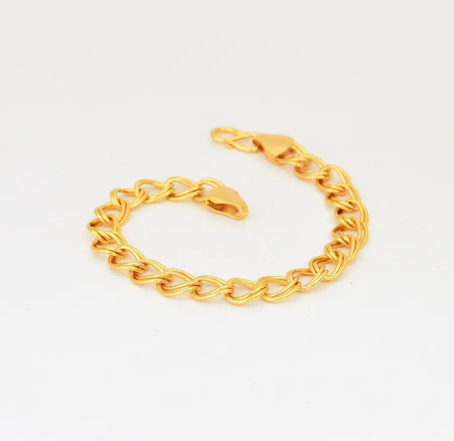 Big Double Curb Link Bracelet - V091656