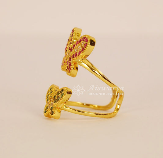 Butterfly CZ Open Ring Adustable - Y012019