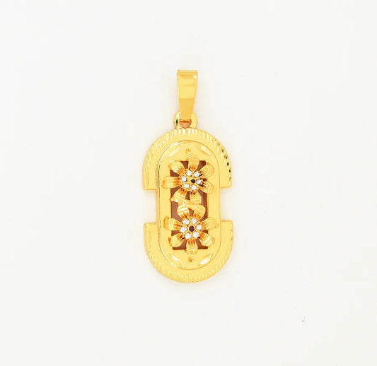 White Magenta Kiara Pendant - V021424