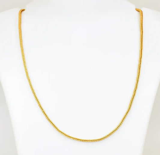 Medium Thick Square Spiga Chain 24 inches - W111938