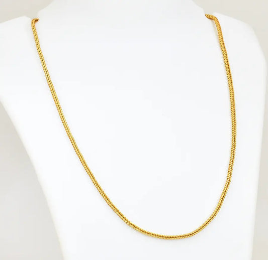 Medium Thick Square Spiga Chain 24 inches - W111938