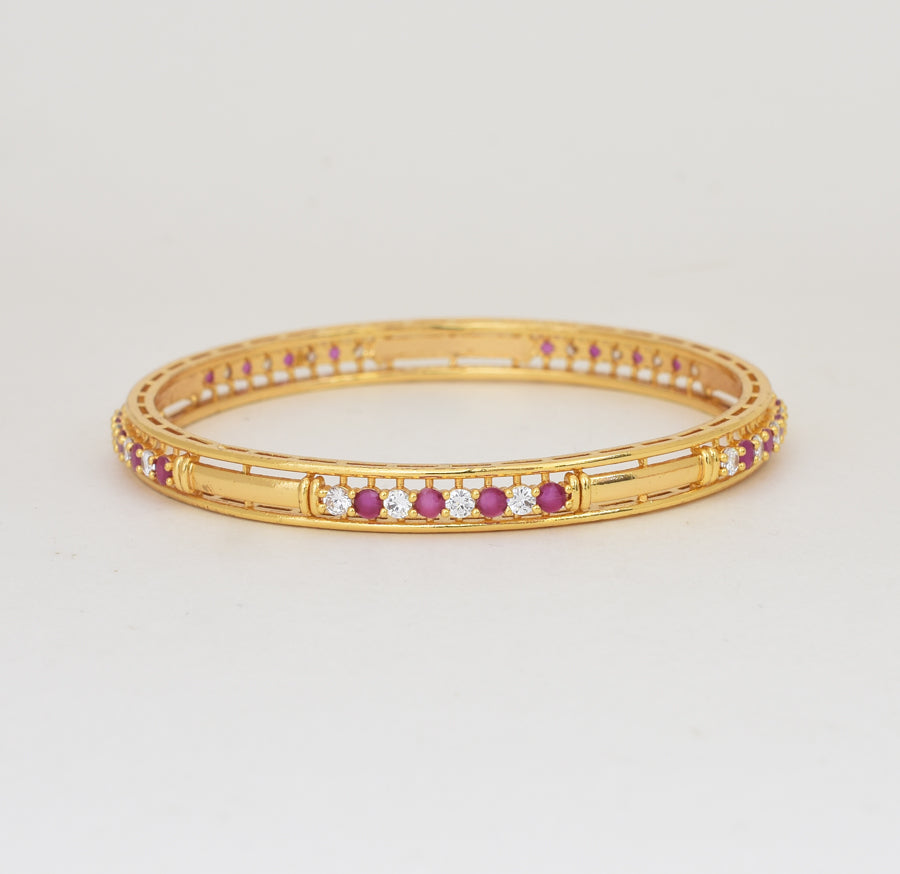 White Magenta Blaise Two Bangles - Y062067