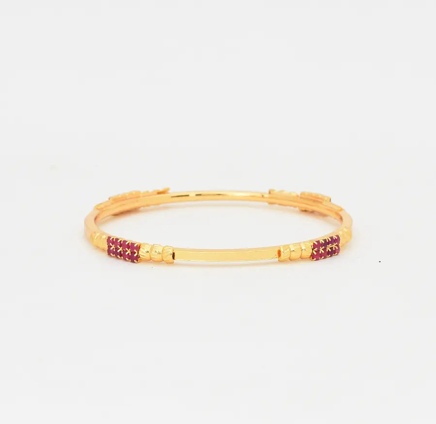 Magenta Corniche Two Bangles - W011697