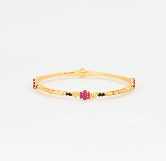 Magenta Black Laticia Two Bangles - W011699