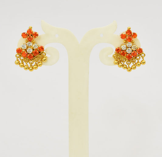 White Orange Chutty Dangler - T09741