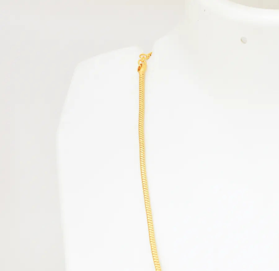 White Jasmine Bud Pendant With Chain - U091262