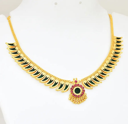 Green 30 Palakka Pullinagam Necklace - V031429