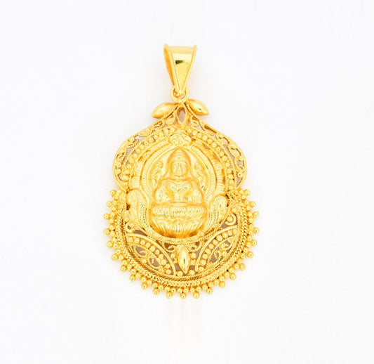 Medium Big Laxmi Locket - S04110