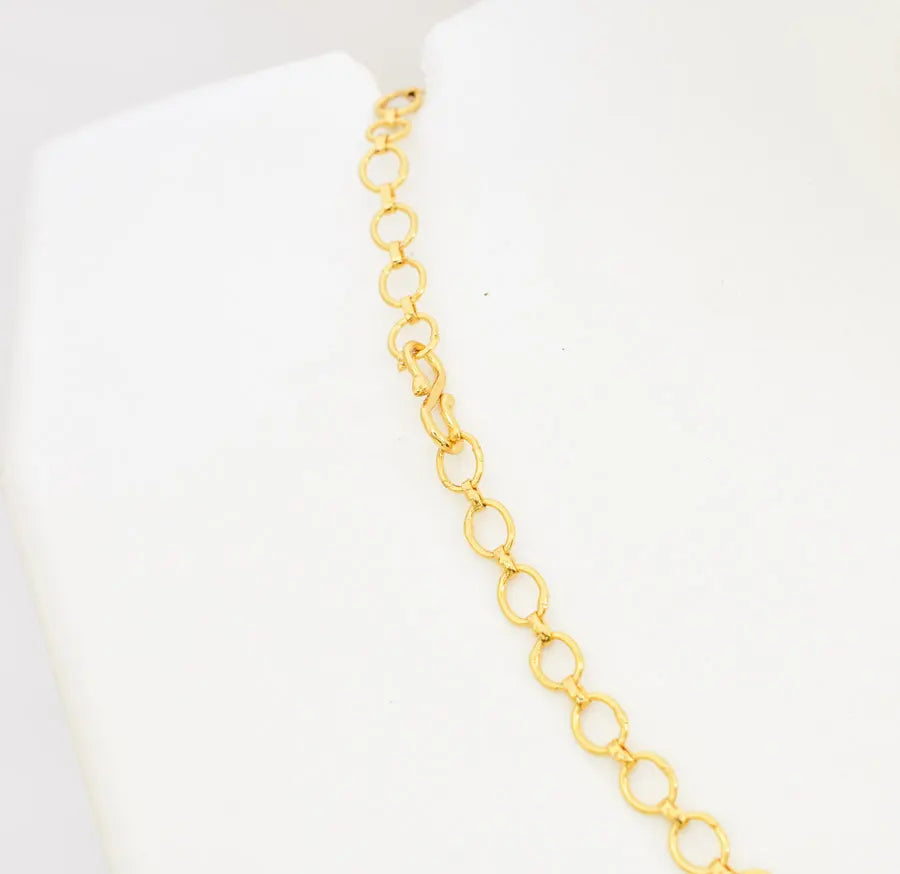 White Coin Long Necklace - V041518