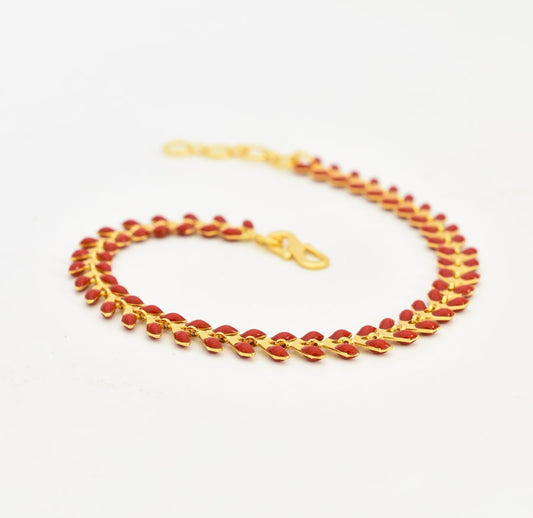 Red Enamel Bracelet - S04162