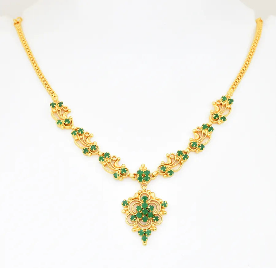 Green Melodius Necklace - V041482