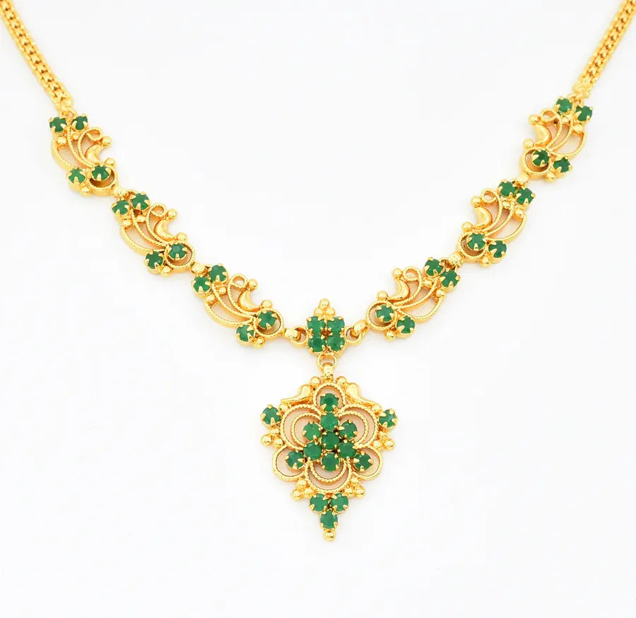 Green Melodius Necklace - V041482