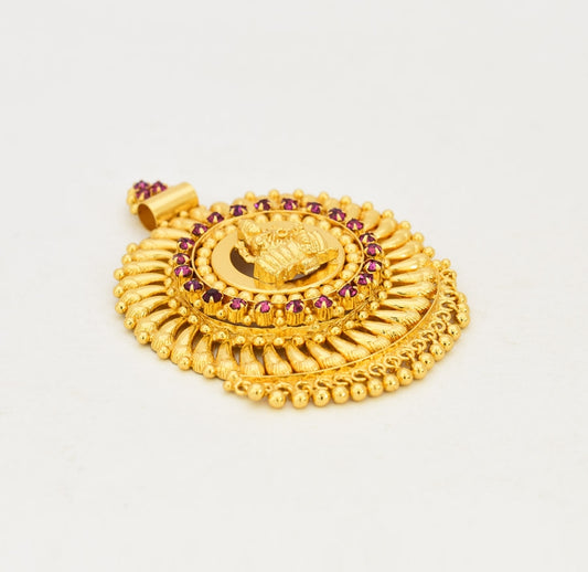 Magenta Lakshmi Designer Pendant - T05624