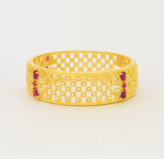 White Magenta Fiora Bangles - T04567