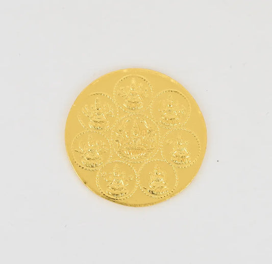 Ashta Lakshmi Medium Coin - V051542