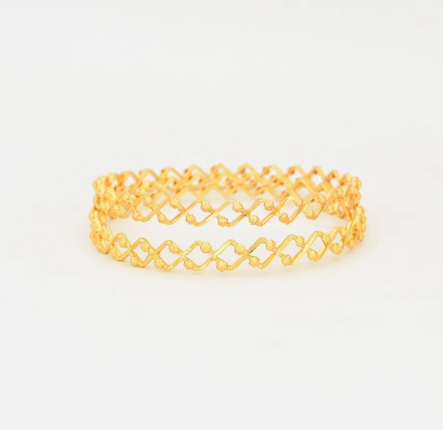 Small Net Two Bangles - W021723
