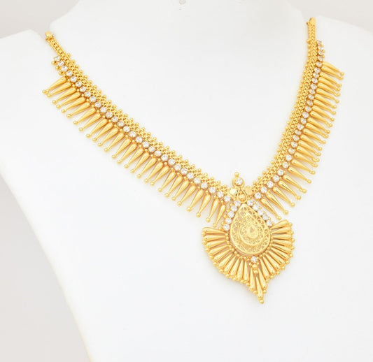 White Bria Jasmine Bud Short Necklace - U081192