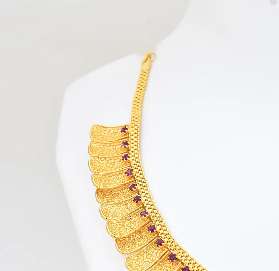 Magenta Kylene Short Necklace - W061843