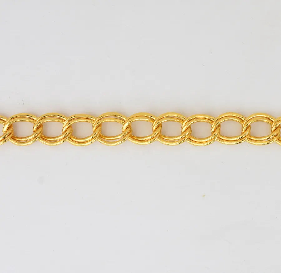 Big Double Curb Link Bracelet - V091656