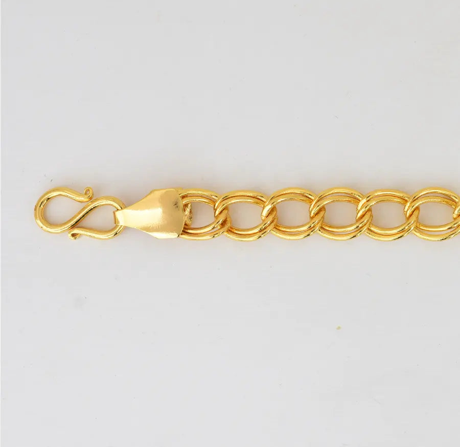 Big Double Curb Link Bracelet - V091656