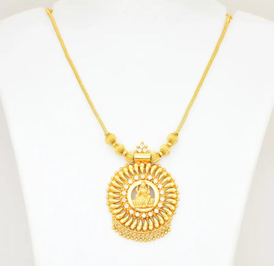 Medium White Lakshmy Locket With Chain - U121345