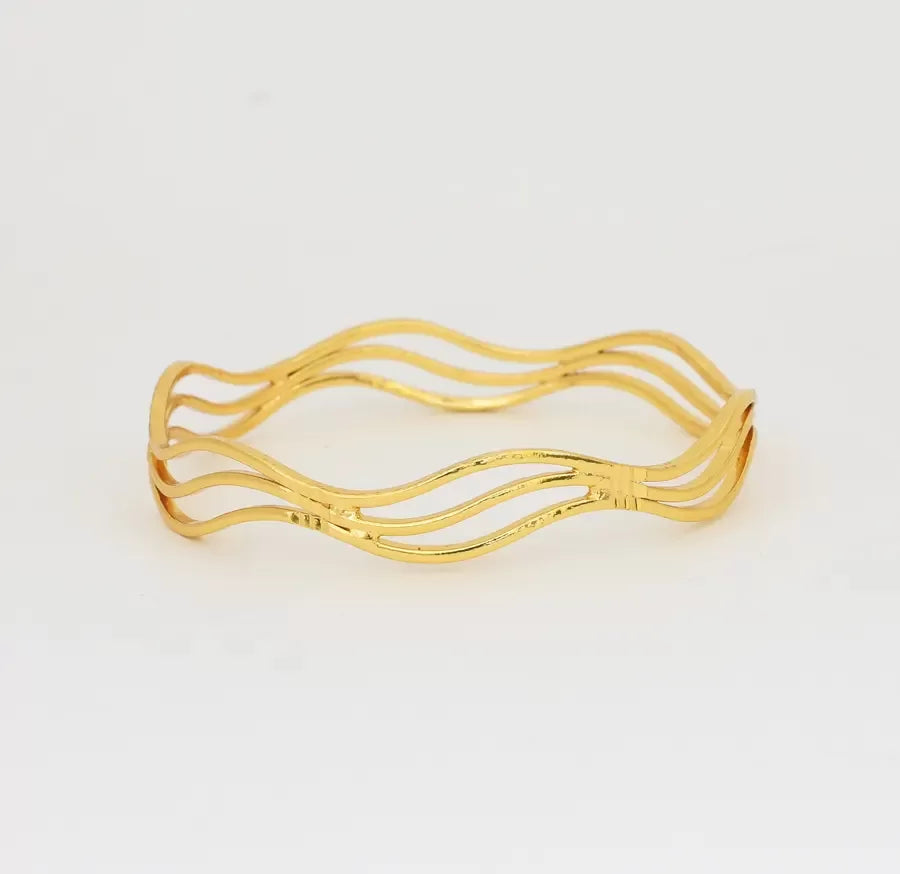 Medium Wavy Two Bangles - X081997