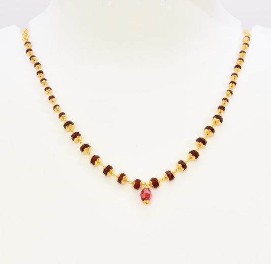 Red Crystal Necklace - S09392